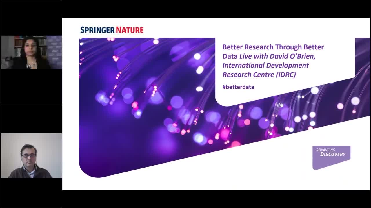 Watch: Better Research Through Better Data Live with IDRC