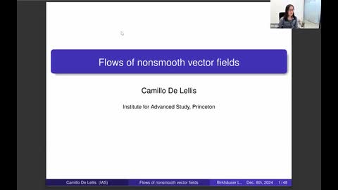 2024 Birkhäuser Distinguished Lecture by Professor Camillo De Lellis