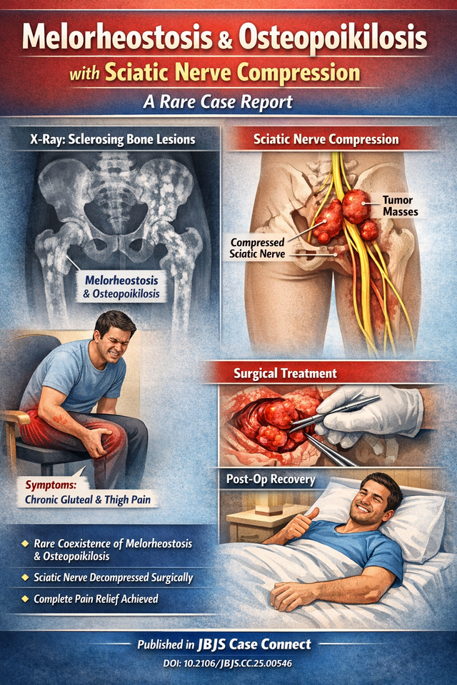 Uncommon Coexistence of Melorheostosis and Osteopoikilosis Presenting with Sciatic Nerve Neuropathy