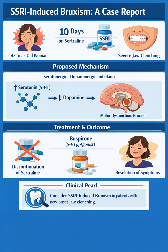 SSRI-Induced Bruxism: Recognizing an Underappreciated Adverse Effect in Clinical Practice