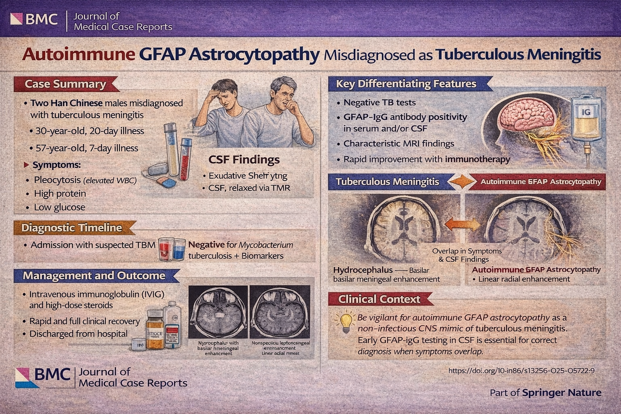 Autoimmune GFAP Astrocytopathy Misdiagnosed as Tuberculous Meningitis