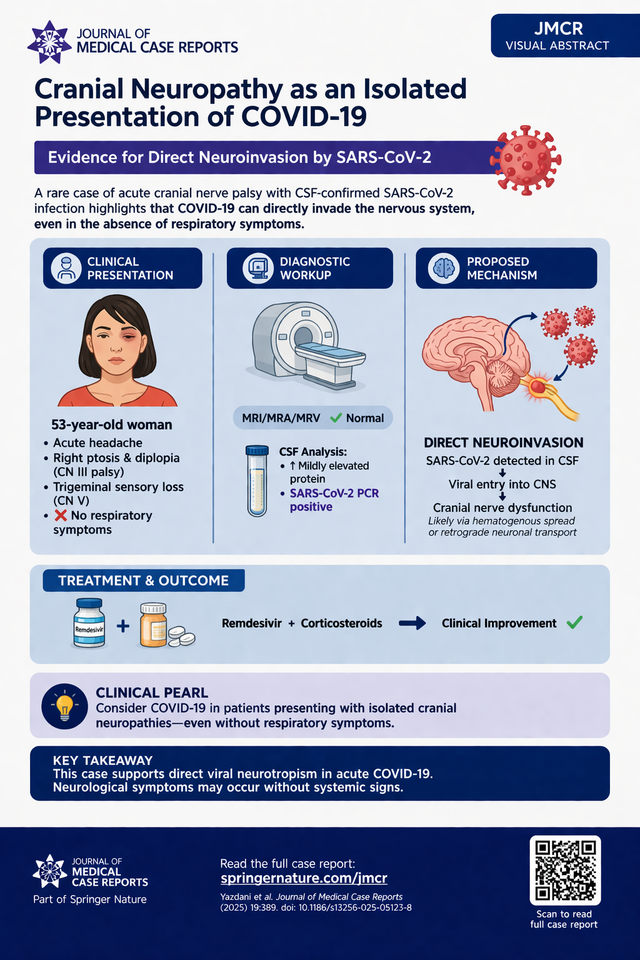 Cranial Neuropathy as an Isolated Presentation of COVID-19: Evidence for Direct Neuroinvasion