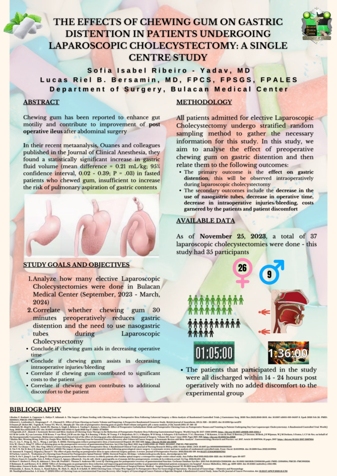 Effects of Chewing Gum on Gastric Distention in Patients Undergoing Laparoscopic Cholecystectomy: A Single Centre Study