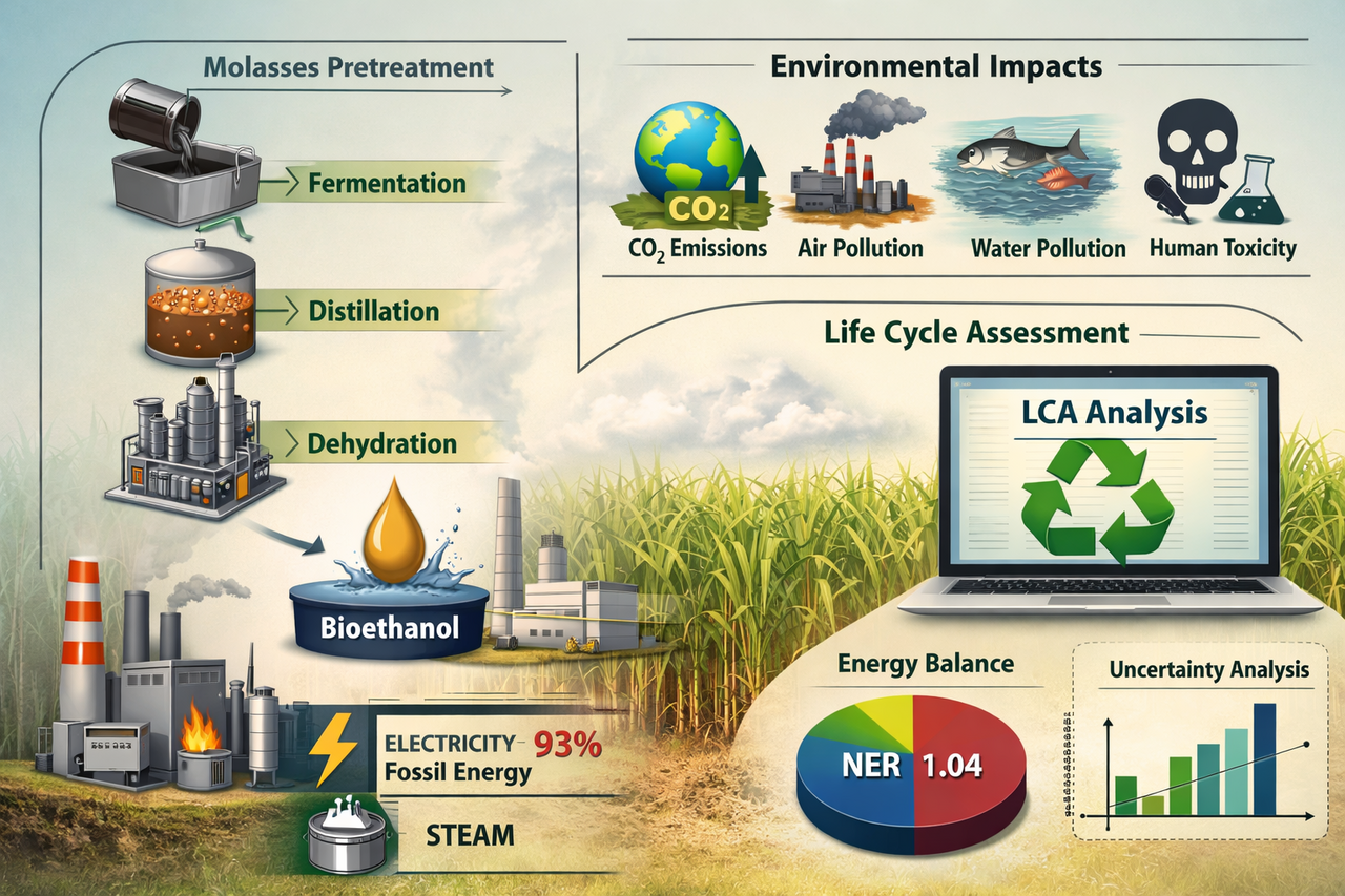 Comprehensive Life Cycle Analysis of Bioethanol from Molasses:  Addressing Energy Use and Uncertainty