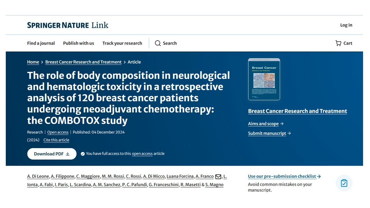 Body composition and chemo toxicities