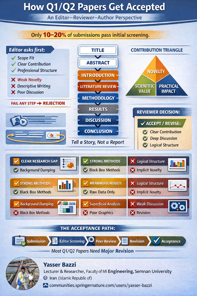 How Q1/Q2 Papers Get Accepted: an Editor–Reviewer–Author Checklist (Infographic)
