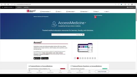 Review Questions on AccessMedicine