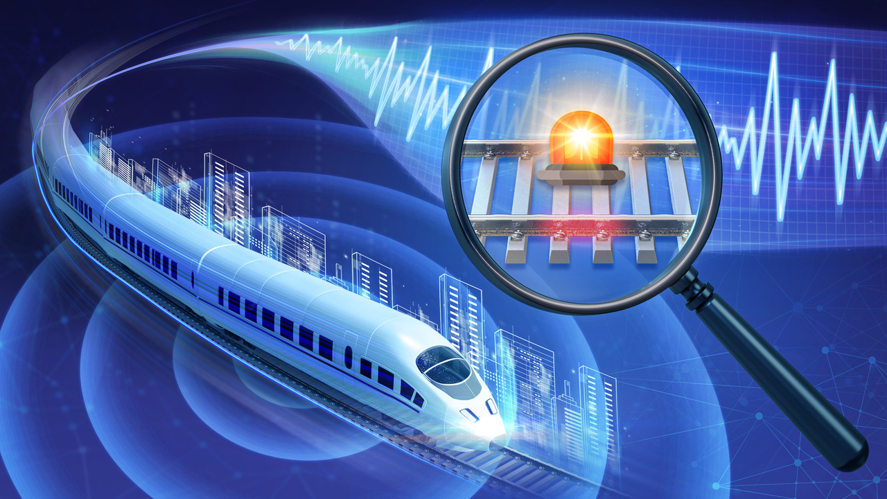 Fiber “stethoscope” for high-speed railway: health inspection using fiber cable along the line