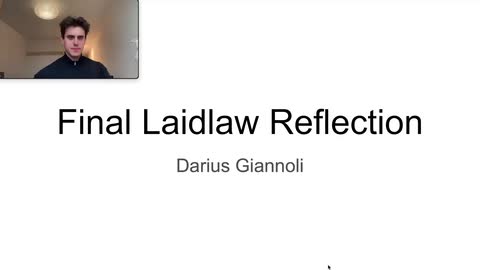 Final Reflection -- Laidlaw Journey