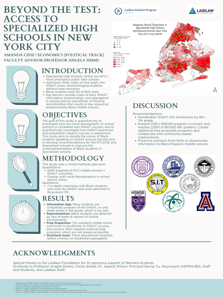 Beyond the Test: Access to Specialized High Schools in New York City