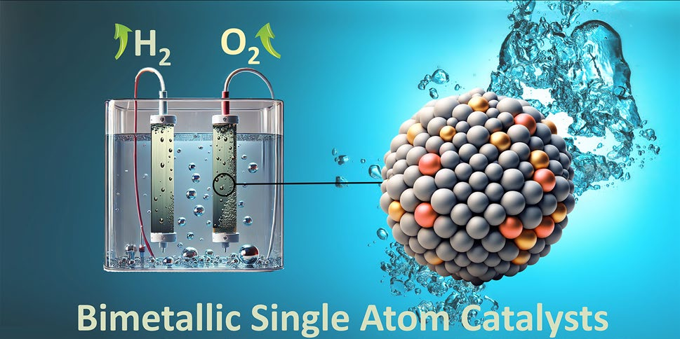 Bimetallic Single‑Atom Catalysts for Water Splitting