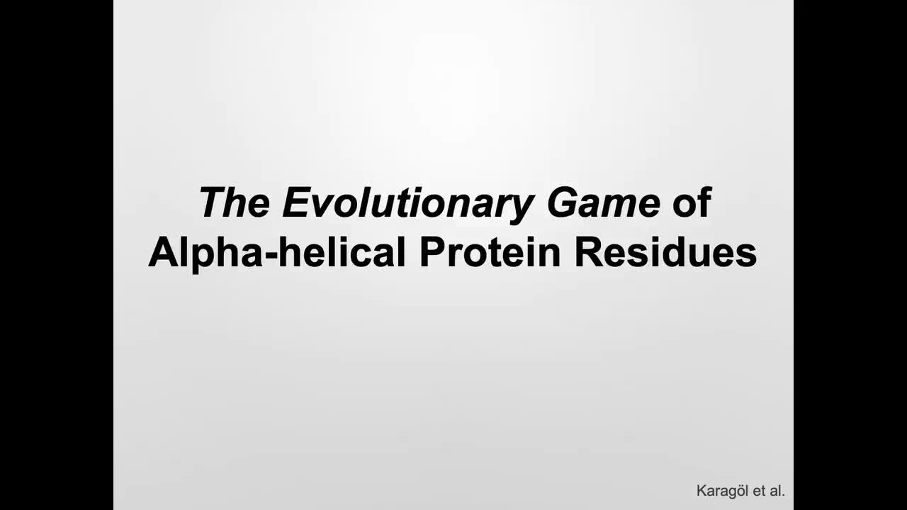 The Evolutionary Game of  Alpha-helical Protein Residues