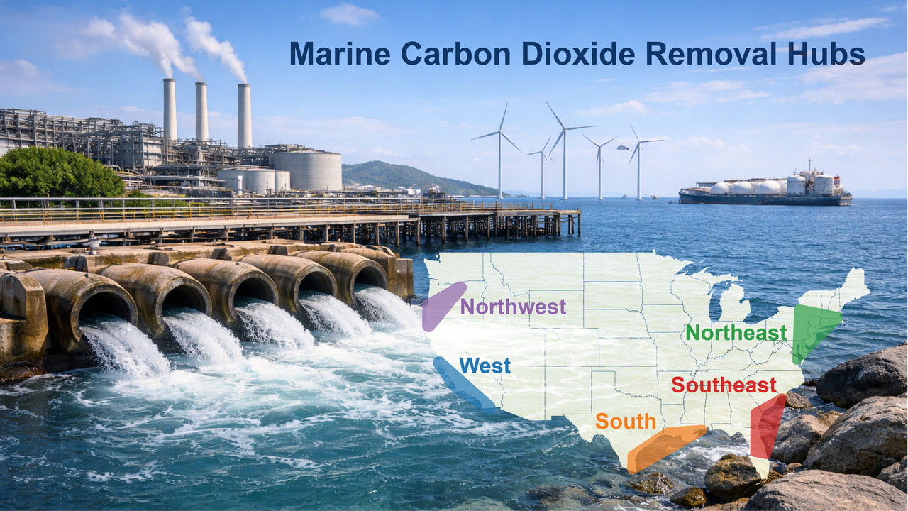 Unlocking the Ocean's Carbon Potential: How We Identified Top Coastal Electrochemical Marine CDR Hubs in the U.S