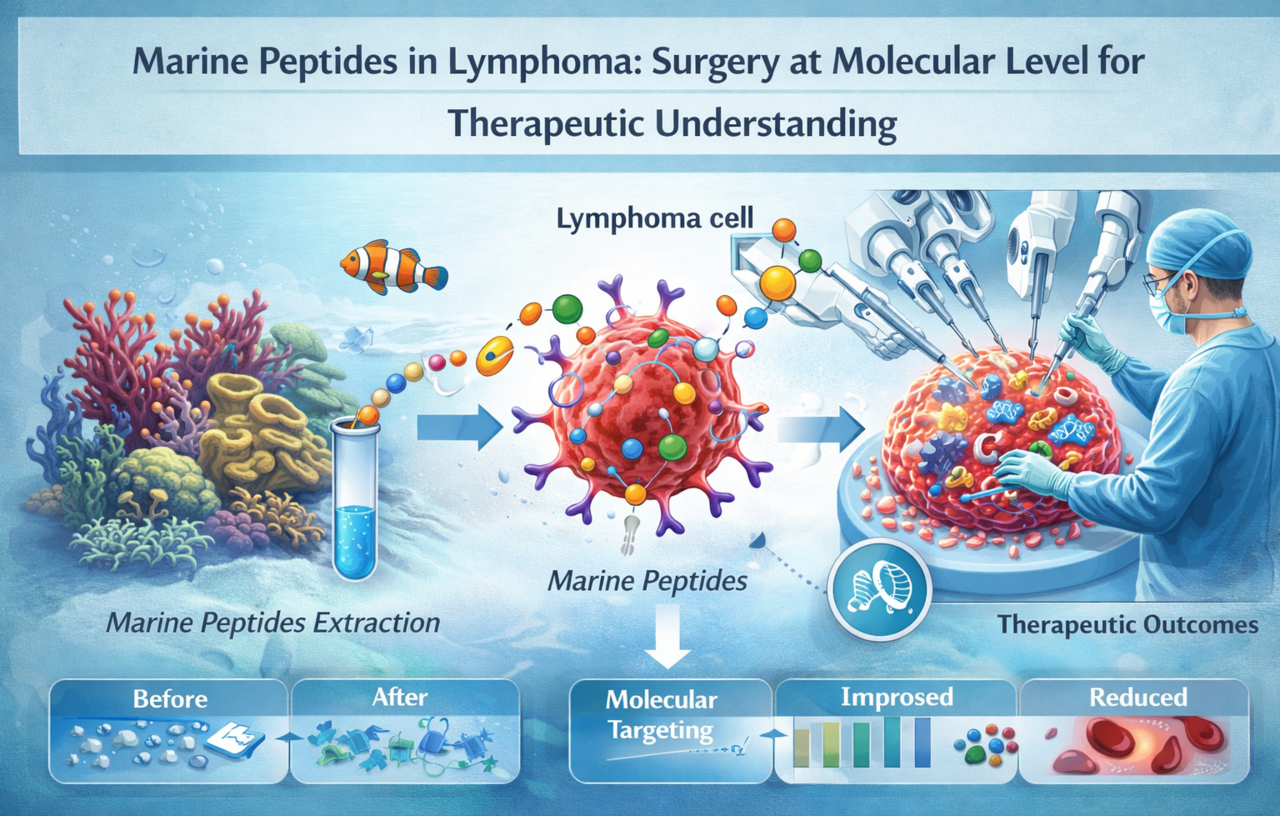 Marine peptides in lymphoma: surgery at molecular level for therapeutic understanding