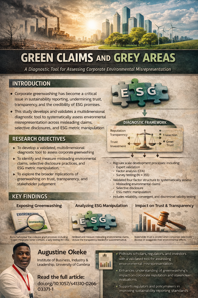 Green Claims and Grey Areas: A Diagnostic Tool for Assessing Corporate Environmental Misrepresentation