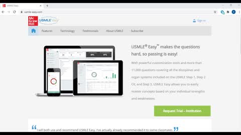 USMLE Easy Student Getting Started Tutorial