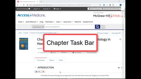 Chapter Task Bar