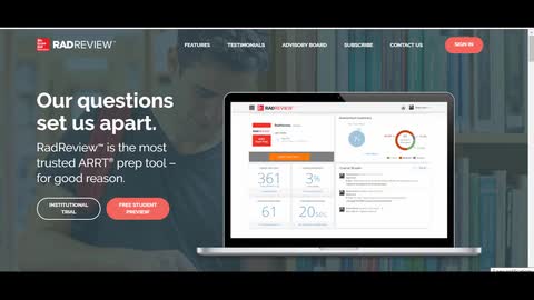 RadReview Student Quizzes, Assignments, and Mock Exam Tutorial