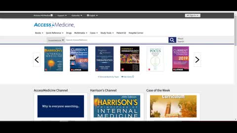 Distance Learning Content on AccessMedicine