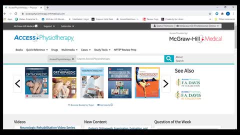 Anatomy and Physiology Revealed on AccessPhysiotherapy